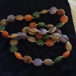 Precious Multi Stones Necklace, Beautiful!